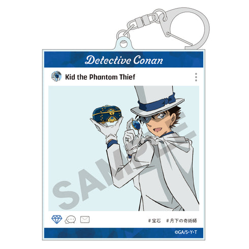 『名探偵コナン』SNS風アクリルキーホルダー 怪盗キッド ジュエル